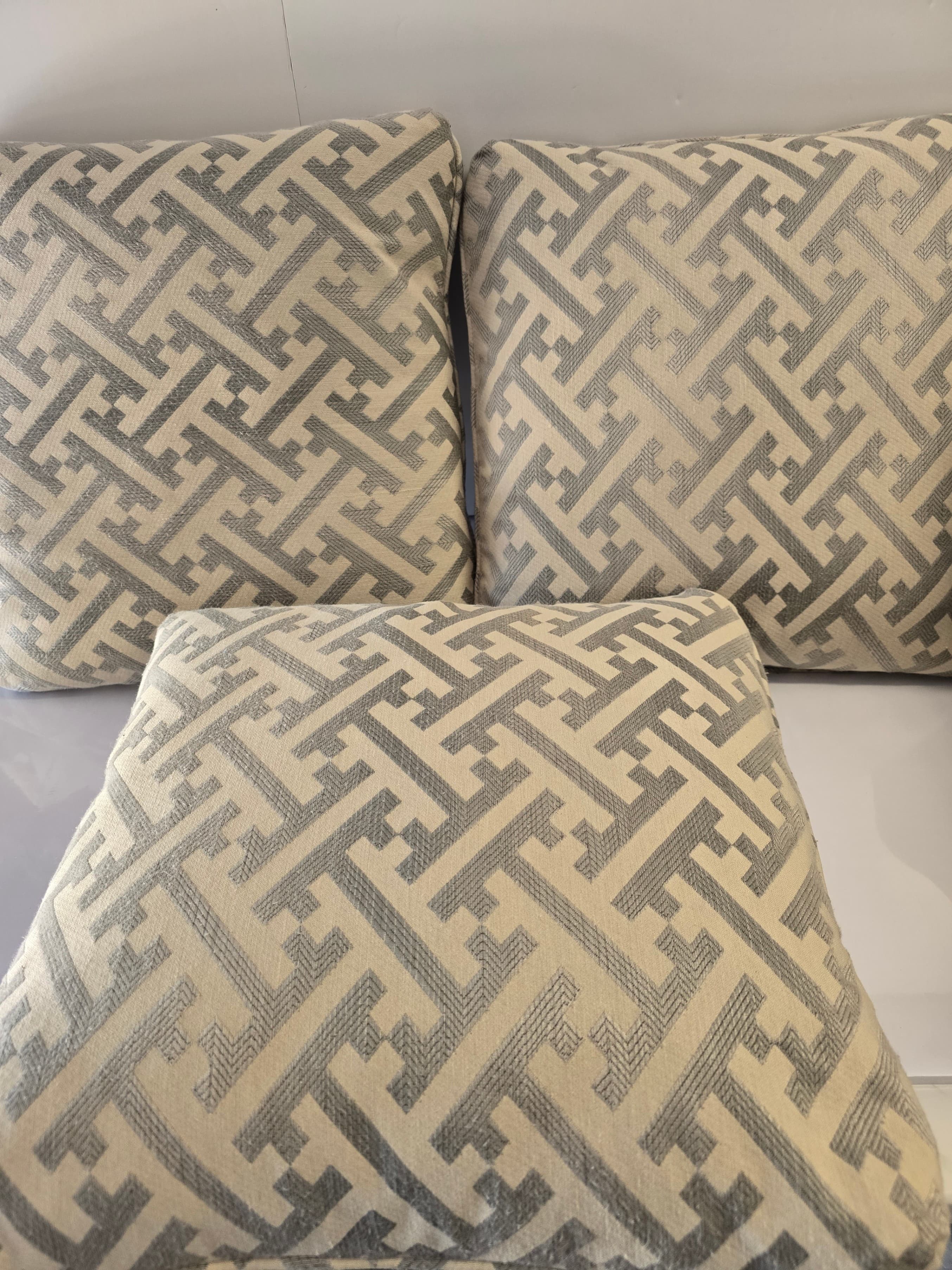 Lot of 3 Geometric Pattern Decorative Pillow Cover 18 X 18 - Image 1