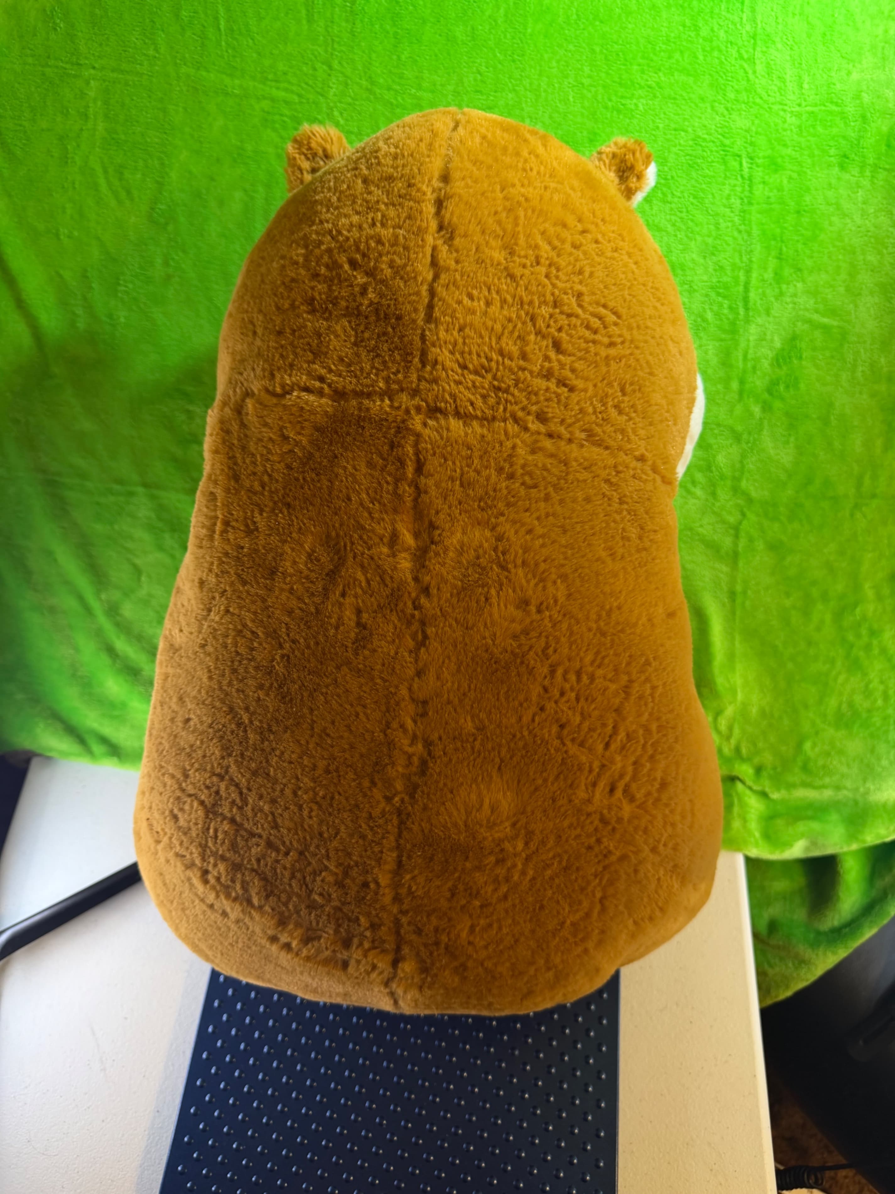 Large Plush Hamster with Donut Accessory Stuffed Animal Toy - Thumbnail 3