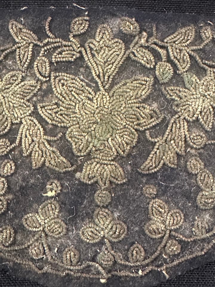 Vintage Embroidered Lace Appliques Floral Design - Thumbnail 5