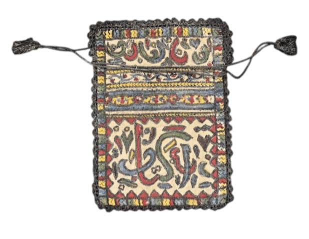 Vintage Turkish Embroidered Drawstring Bag - Thumbnail 3