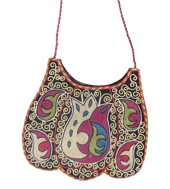 Vintage Uzbekistan Suzani Embroidered Bag - Thumbnail 3