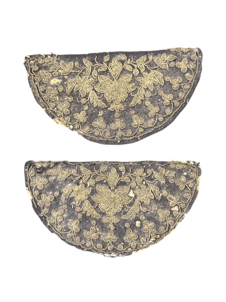 Vintage Embroidered Lace Appliques Floral Design - Image 1