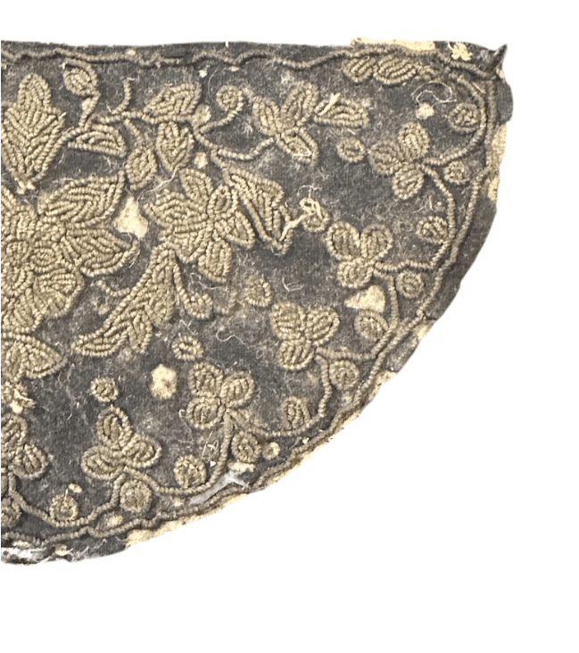 Vintage Embroidered Lace Appliques Floral Design - Thumbnail 3