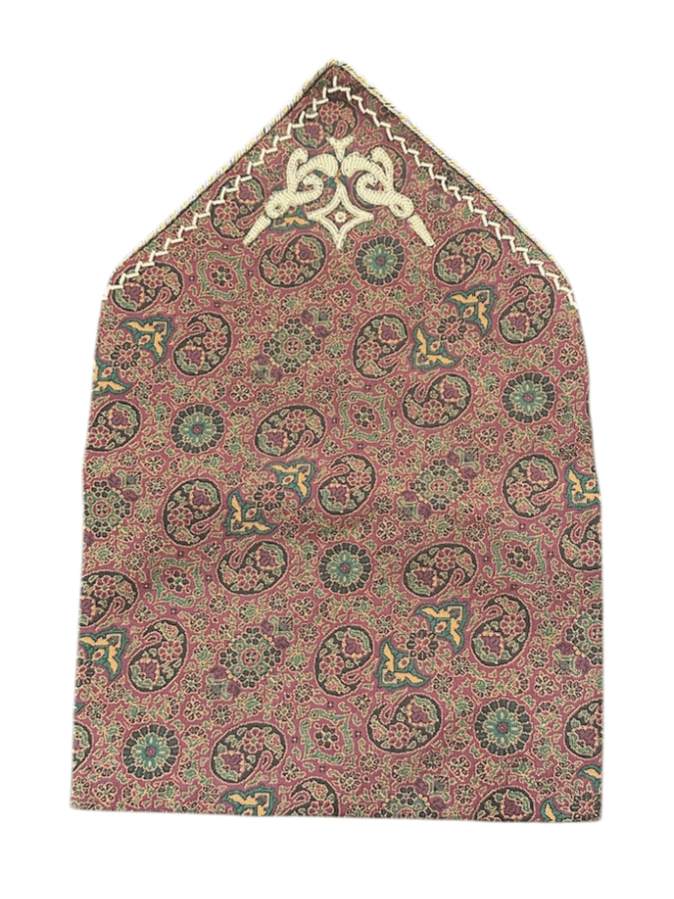 Vintage Tapestry Clutch Bag with Embroidered and Bead Design - Thumbnail 2