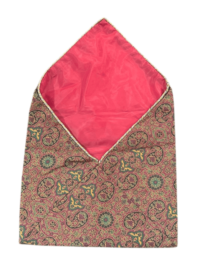 Vintage Tapestry Clutch Bag with Embroidered and Bead Design - Thumbnail 3