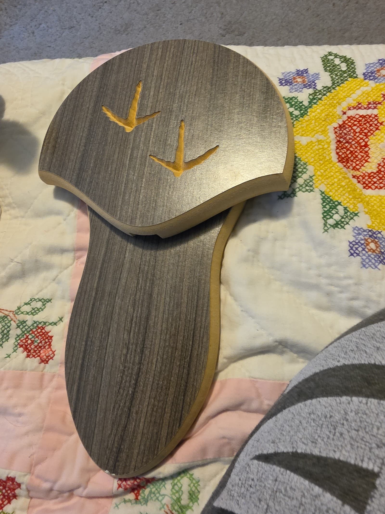 Handcarved taxi dery animal board
