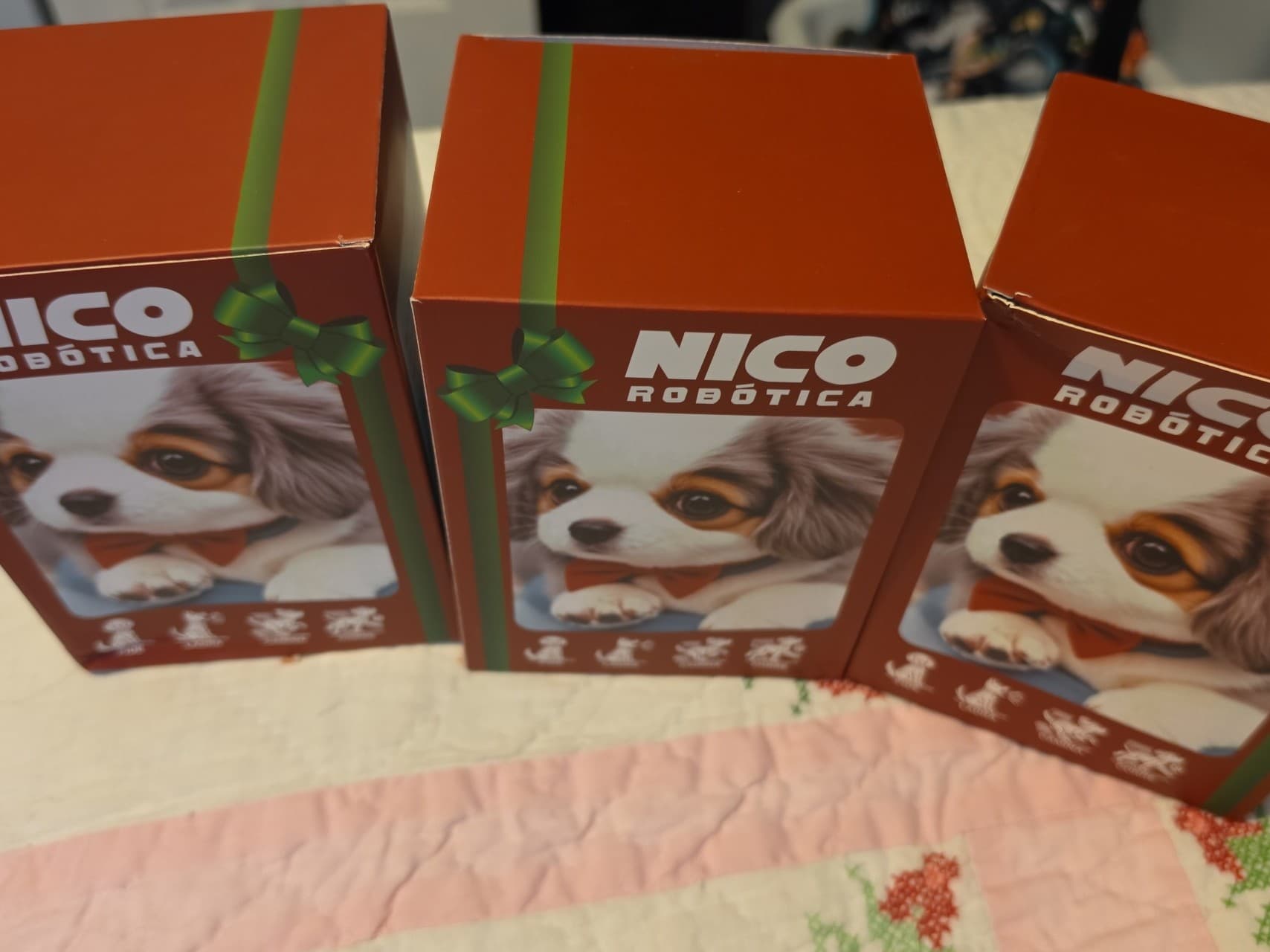 3 Nico robotic dogs