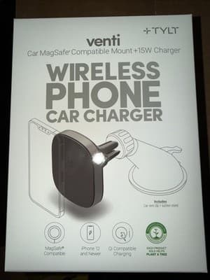 TYLT 15W MagSafe Venti Car Mount - Black - Image 1