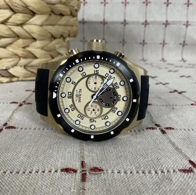 Invicta Speedway 18k Gold Plated Men’s Wristwatch Model 20306 50mm - Thumbnail 9
