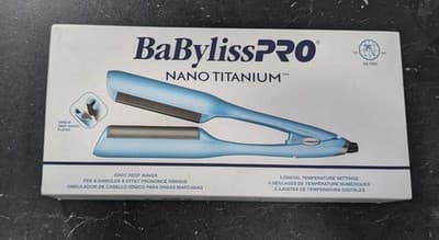 BaBylissPRO Nano Titanium Ionic Deep Hair Waver - Blue BRAND NEW - Thumbnail 2