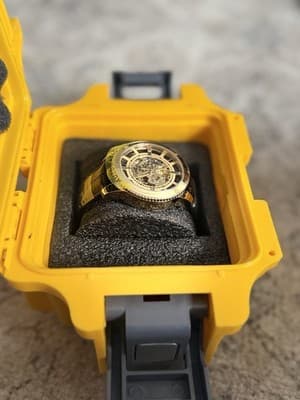 Invicta 22571 Vintage Automatic Skeletonized Dial Mens Watch CEO SIGNED CASE! 🔥 - Thumbnail 7