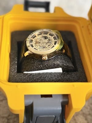 Invicta 22571 Vintage Automatic Skeletonized Dial Mens Watch CEO SIGNED CASE! 🔥 - Thumbnail 8
