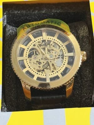 Invicta 22571 Vintage Automatic Skeletonized Dial Mens Watch CEO SIGNED CASE! 🔥 - Image 1