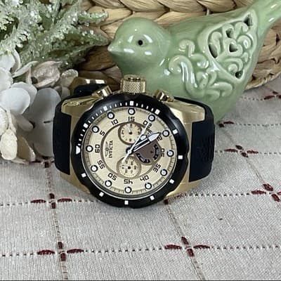 Invicta Speedway 18k Gold Plated Men’s Wristwatch Model 20306 50mm - Thumbnail 5