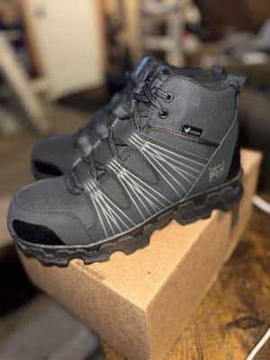 MEN'S TIMBERLAND PRO POWERTRAIN MID ESD WORK BOOTS SIZE 7.5 US MENS - Thumbnail 8
