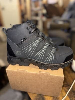 MEN'S TIMBERLAND PRO POWERTRAIN MID ESD WORK BOOTS SIZE 7.5 US MENS - Thumbnail 4