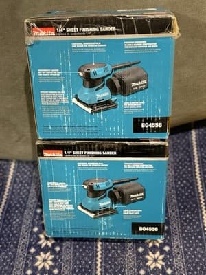 Makita BO4556 1/4" Low Noise Level 14,000 OPM Sheet Finishing Sander NEW IN BOX! - Thumbnail 12