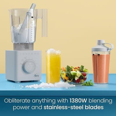 Chefman Obliterator 1380W Countertop Blender (Concrete Color) **NEW** - Thumbnail 2
