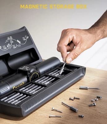 Fanttik S1 Apex Cordless Electric Screwdriver with 8 Torque Settings & LED Light - Thumbnail 6