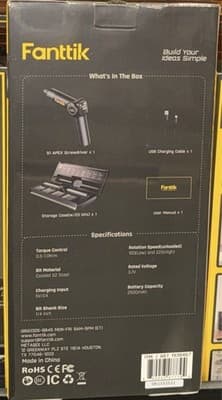 Fanttik S1 Apex Cordless Electric Screwdriver with 8 Torque Settings & LED Light - Thumbnail 10