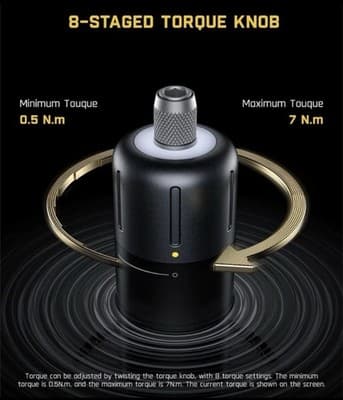 Fanttik S1 Apex Cordless Electric Screwdriver with 8 Torque Settings & LED Light - Thumbnail 4