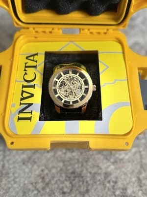 Invicta 22571 Vintage Automatic Skeletonized Dial Mens Watch CEO SIGNED CASE! 🔥 - Thumbnail 2