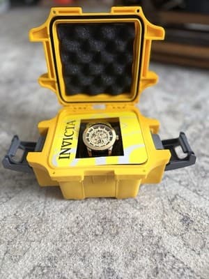 Invicta 22571 Vintage Automatic Skeletonized Dial Mens Watch CEO SIGNED CASE! 🔥 - Thumbnail 6