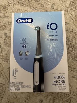 Oral-B iO Deep Clean Electric Powered Toothbrush iO Series 3 Limited -Black 🔥🔥 - Image 1