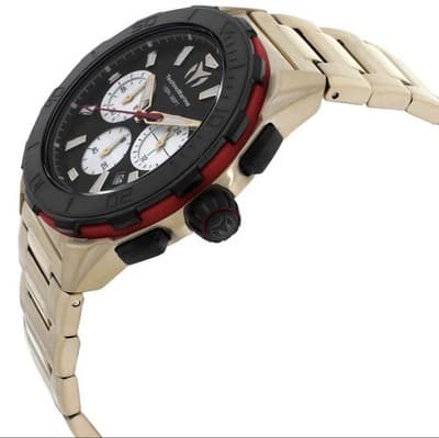 TechnoMarine Seven Seas Chronograph GMT Quartz Black Dial Men's Watch TM-725033 - Thumbnail 2