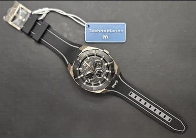 TechnoMarine Cruise Men's Quartz Watch 43mm Rose Gold/Black Gray TM-125029 NIB - Thumbnail 3