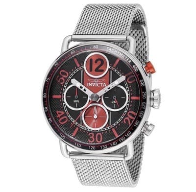 Invicta Men's 44mm Speedway GEARSHIFT Chronograph RED DIAL Silver Tone 49372 🔥 - Thumbnail 2
