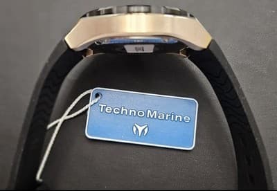 TechnoMarine Cruise Men's Quartz Watch 43mm Rose Gold/Black Gray TM-125029 NIB - Thumbnail 4