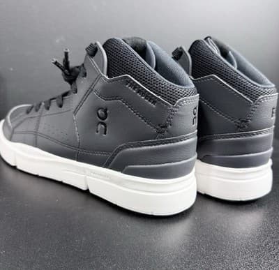 Women’s 6.5 On Running The Roger Clubhouse Mid Shoes Black Eclipse 98.98498 NIB - Thumbnail 6