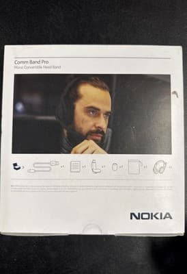 Nokia Bluetooth Comm Band Pro Mono Convertible Head Band CB-301 Brand New !! - Thumbnail 2