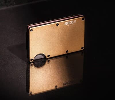 Ridge Wallet - 24K Gold - LIMITED EDITION! 100% Authentic! Brand New In Box! - Image 1