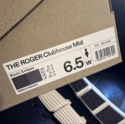 Women’s 6.5 On Running The Roger Clubhouse Mid Shoes Black Eclipse 98.98498 NIB - Thumbnail 9