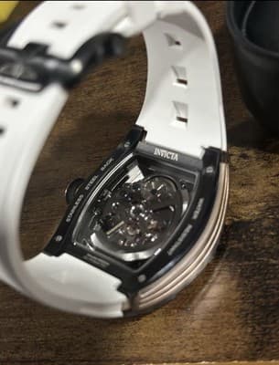 Invicta S1 Rally Automatic Men’s Watch Skeleton Dial White Band 69524 🔥🔥🔥🔥 - Thumbnail 4