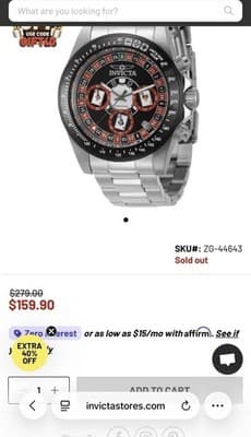 Invicta Speedway Roulette Casino GMT Quartz Black Dial Men's Watch 44643 🔥🔥🔥 - Thumbnail 10