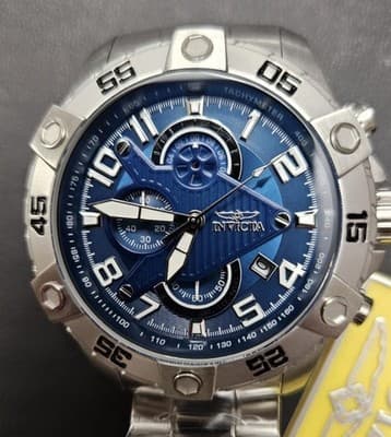 Invicta S1 Rally SCUBA Men's Quartz Watch StainlessSteel w/Blue Dial (26094) NIB - Image 1