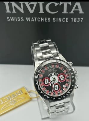 Invicta Speedway Roulette Casino GMT Quartz Black Dial Men's Watch 44643 🔥🔥🔥 - Thumbnail 2