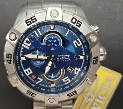 Invicta S1 Rally SCUBA Men's Quartz Watch StainlessSteel w/Blue Dial (26094) NIB - Thumbnail 2