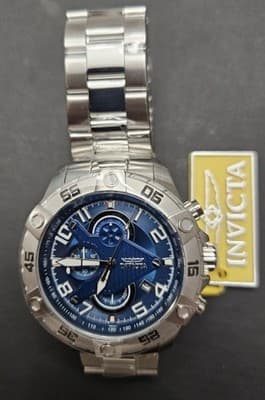 Invicta S1 Rally SCUBA Men's Quartz Watch StainlessSteel w/Blue Dial (26094) NIB - Thumbnail 4
