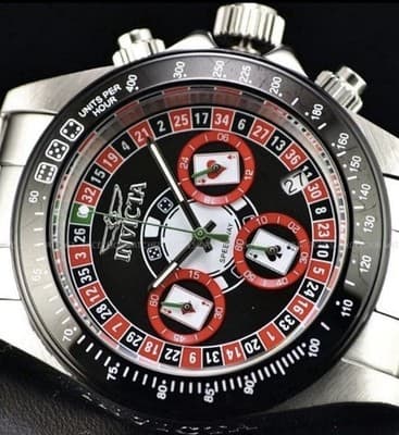 Invicta Speedway Roulette Casino GMT Quartz Black Dial Men's Watch 44643 🔥🔥🔥 - Thumbnail 7