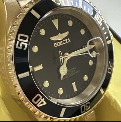 Invicta Pro Diver Gold-tone Black Dial 40 mm Men's Watch 26975 - Thumbnail 2
