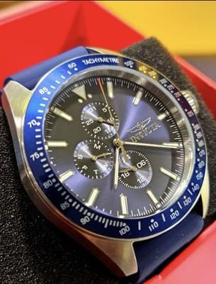 Invicta Aviator Quartz Blue Dial Men's Watch 38401 - Thumbnail 4