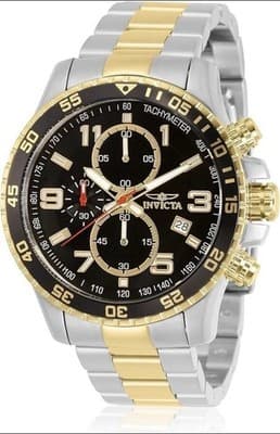 Invicta 14876 Men's 45mm Specialty Chronograph Silver & Gold Two Tone SS Watch - Thumbnail 2