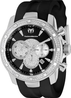 UF6 Collection TM-621009 45mm Black SILVER Mens's watch Technomarine BNIB!! 🔥🔥 - Image 1