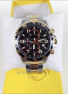 Invicta 14876 Men's 45mm Specialty Chronograph Silver & Gold Two Tone SS Watch - Thumbnail 4