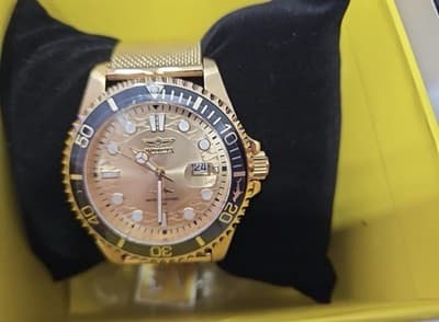 Invicta Men's Pro Diver 47177 Watch 43mm Gold $199 Retail BRAND NEW IN BOX! 🔥🔥 - Thumbnail 2