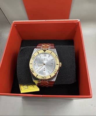 Invicta Women's Ocean Voyage Watch 38MM Case Silver/Gold Tone 50M WR 50160 - Thumbnail 2